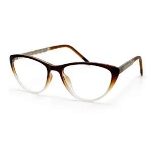 OPX-0443 Brown Gradient Cat-Eye Eyeglasses for Women | Optixxo