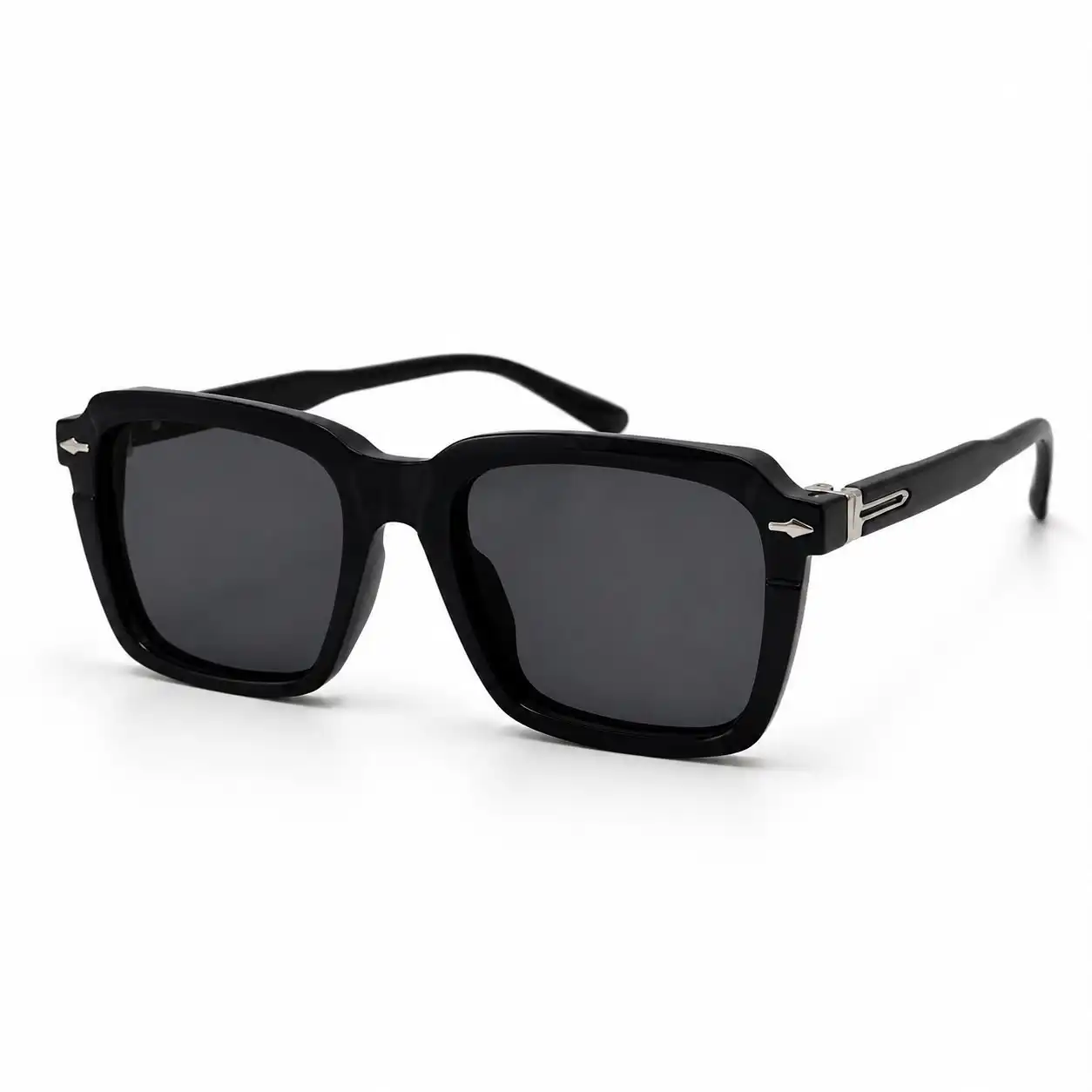 OPX-0172 Black Square Sunglasses for Unisex | Optixxo