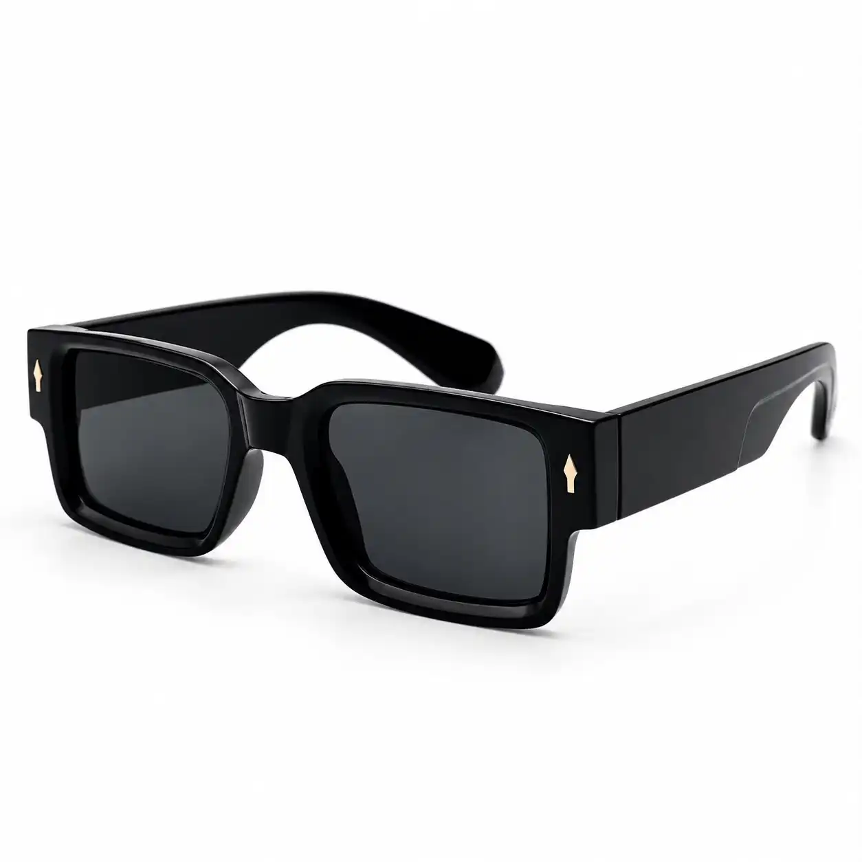 OPX-0197 Black Sunglasses, Gold Arrow Detail | Optixxo