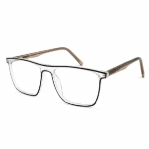 OPX-0019 Comfort Fit Brown Eyeglasses Frame for Men | Optixxo