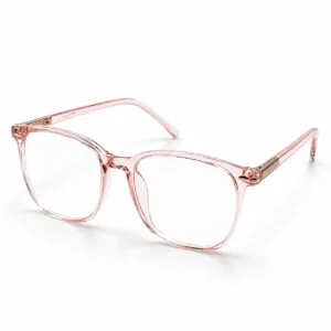 OPX-0038 Smart Style Spectacles Transparent Pink Frame for Women | Optixxo