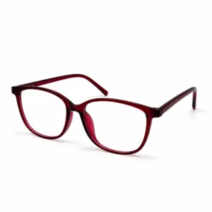 OPX-0056 Office Computer Glasses Transparent Red Frame for Women | Optixxo