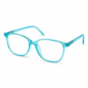 OPX-0059 Regular Use Spectacles Transparent Aqua Frame for Women | Optixxo