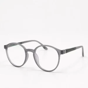 OPX-0073 Work From Home Glasses Matte Transparent Grey Frame Unisex | Optixxo