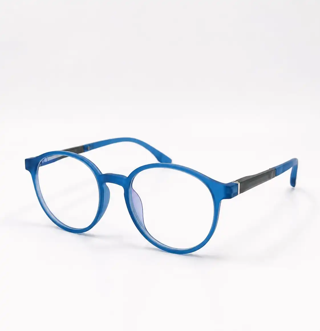 OPX-0075 Classy Design Spectacles Matte Blue Frame Unisex | Optixxo