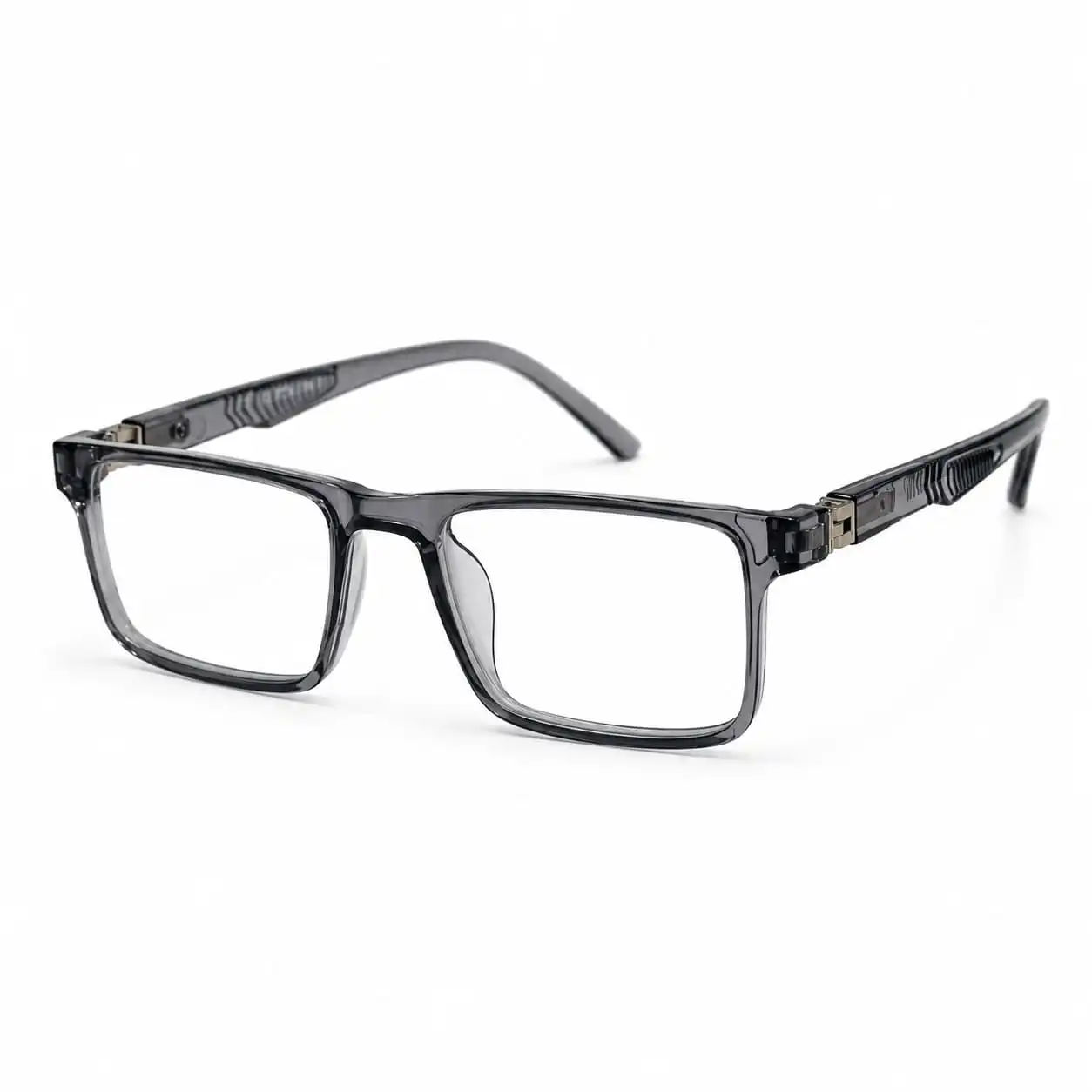OPX-0151 Translucent Grey Rectangular Frames | Optixxo