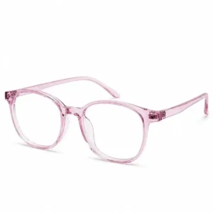 OPX-0239 Pink Round Eyeglasses for Men & Women | Optixxo