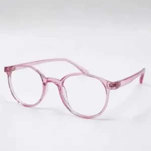 OPX-0240 Pink Round Eyeglasses for Men & Women | Optixxo