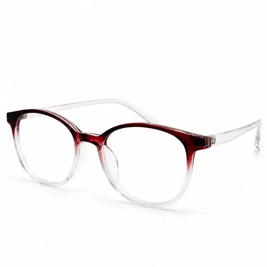 OPX-0255 Wine Gradient Round Eyeglasses | Optixxo