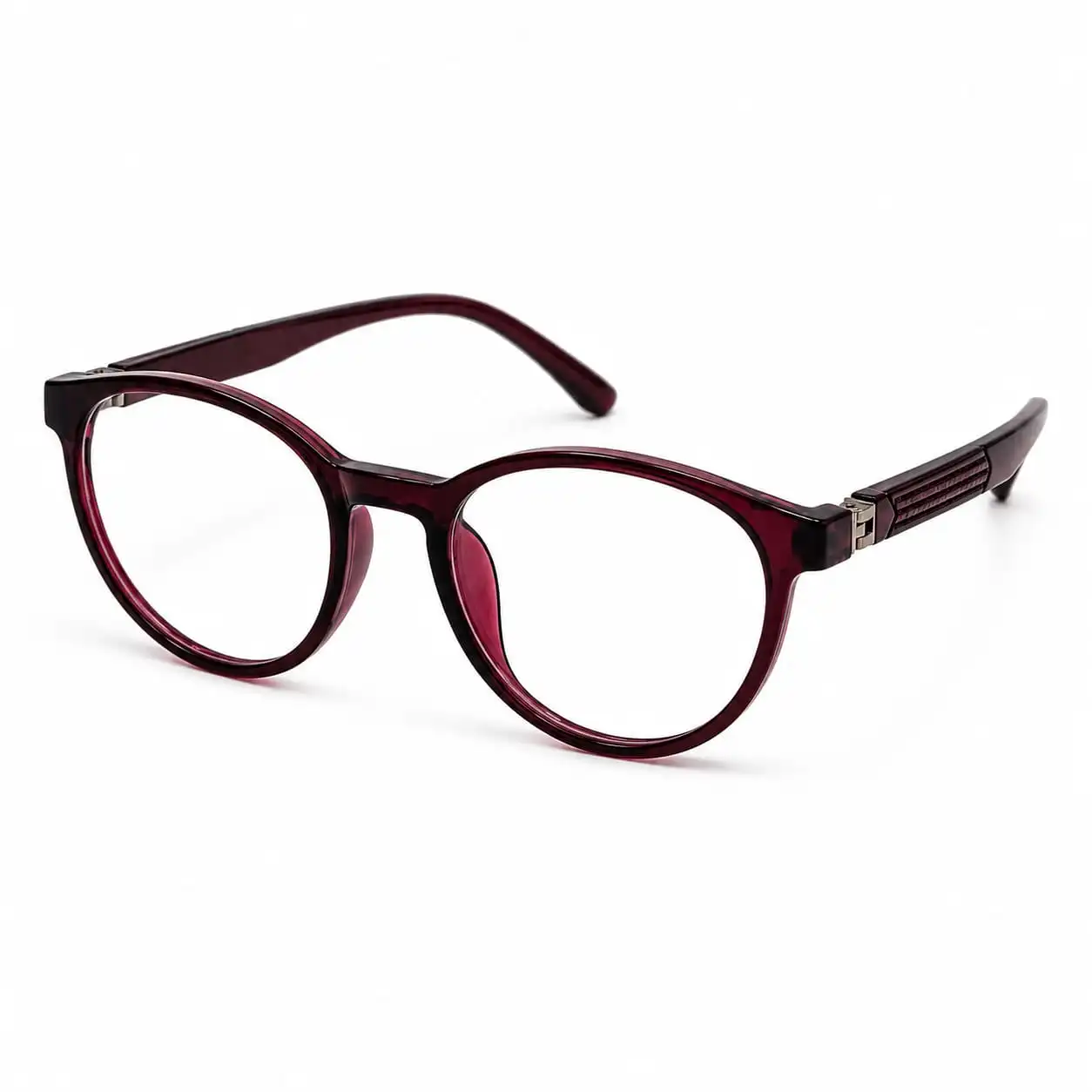 OPX-0282 Kids Deep Wine Oval Glasses | Optixxo