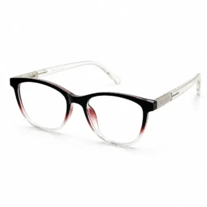 OPX-0295 Wine Red Gradient Oval Eyeglasses | Optixxo