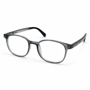 OPX-0308 Translucent Grey Oval Rectangular Frames | Optixxo