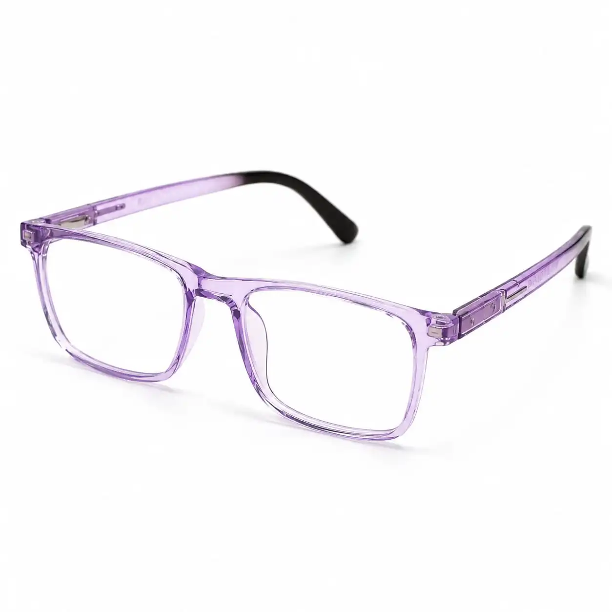 OPX-0314 Translucent Purple Rectangular Eyeglasses | Optixxo