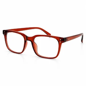 OPX-0339 Red Translucent Rectangular Frames | Optixxo