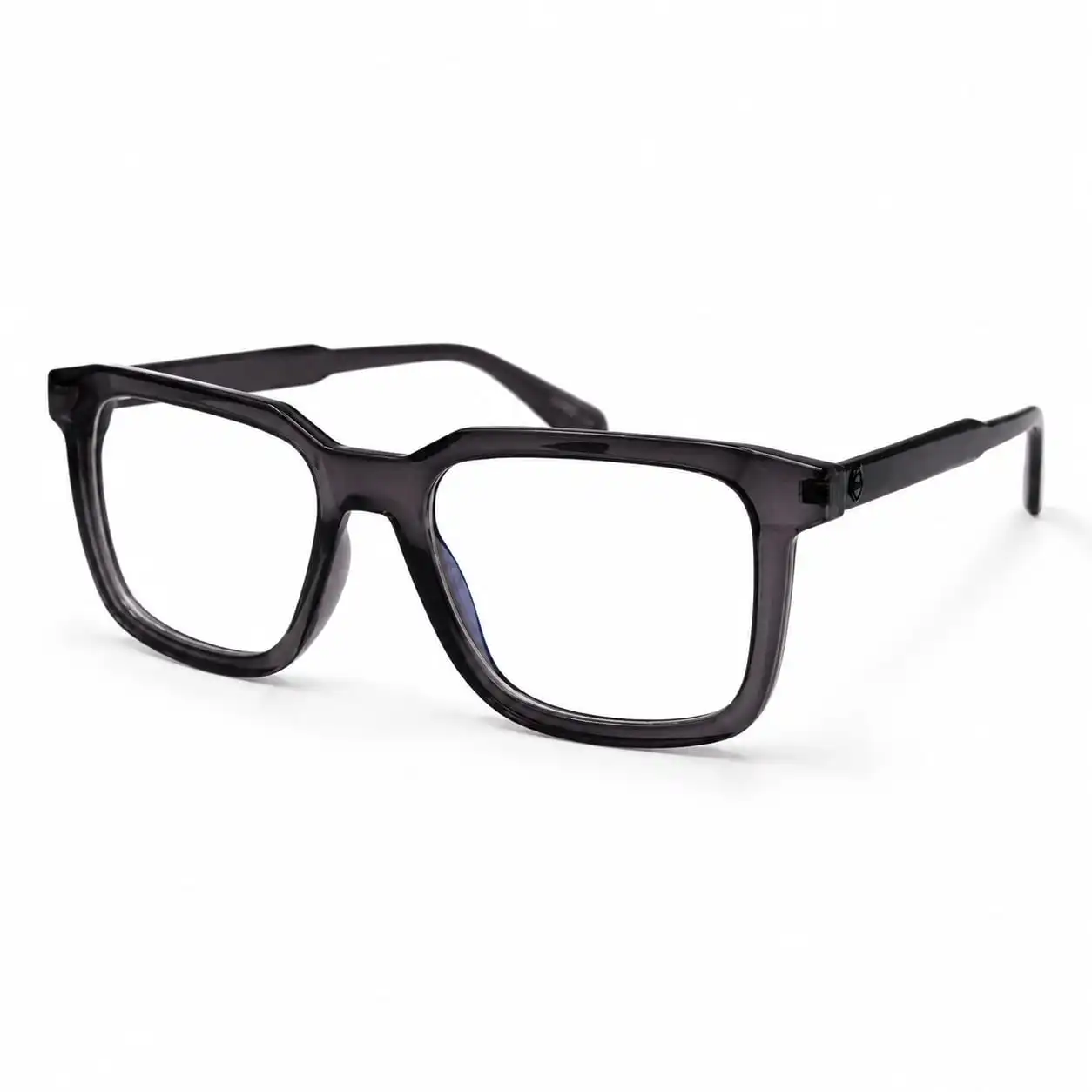 OPX-0344 Grey Translucent Rectangular Eyeglasses | Optixxo